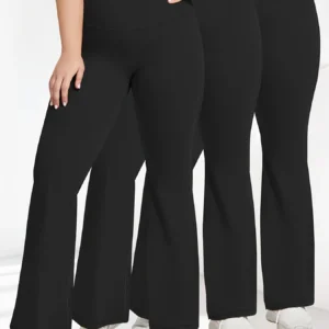 3pcs Women's High -Leggings with Pockets