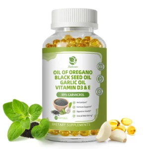 Oregano oil Capsules with Black Seed Oil, Garlic Oil, Vitamin D3 E